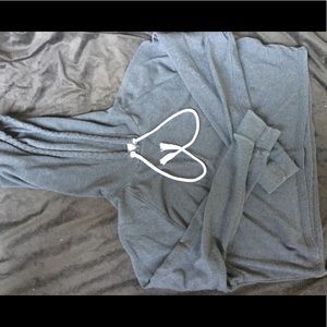 Grey cropped hoodie